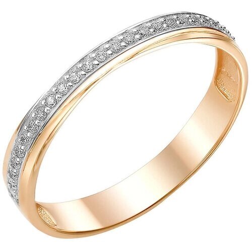 Обручальное кольцо из золота с фианитами яхонт Ювелирный Арт. 145672