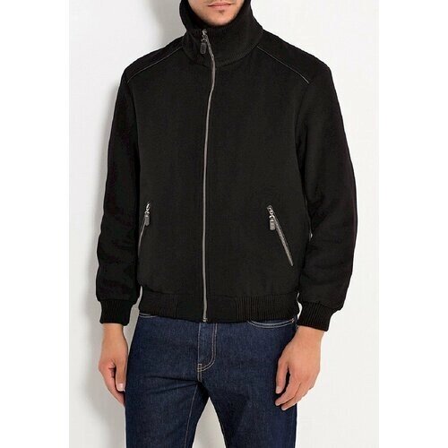 Пальто Berkytt демисезонное, шерсть, силуэт прямой, укороченное, карманы, размер 54/182, черный