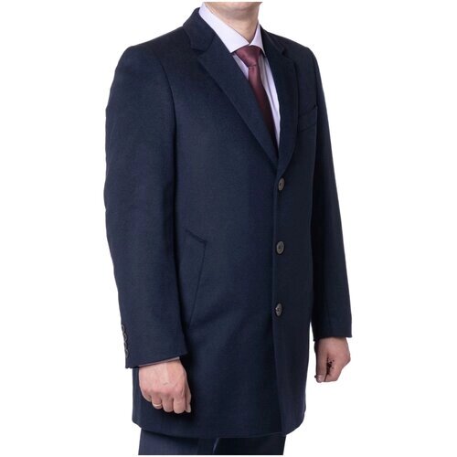 Пальто LEXMER демисезонное, шерсть, размер 54/188, синий