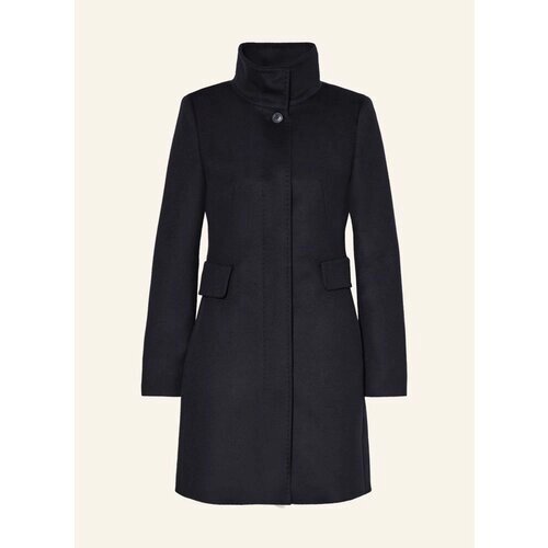 Пальто Max Mara, размер 40, синий, черный