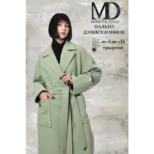 Пальто Modetta Style, размер 50, зеленый