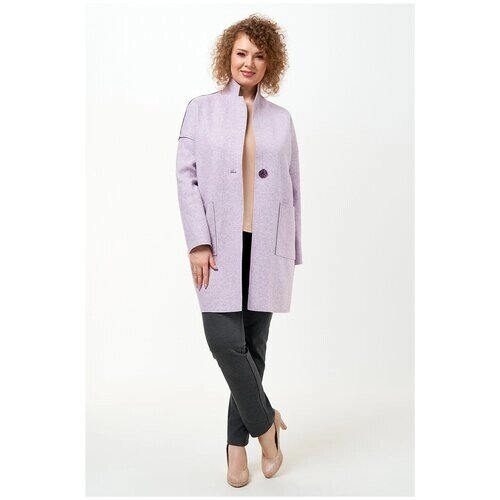 Пальто Olsi, размер 52, фиолетовый