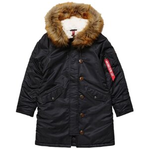 Парка ALPHA industries, размер XS, черный