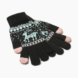 Перчатки Minaku, демисезон/зима, размер 8, черный