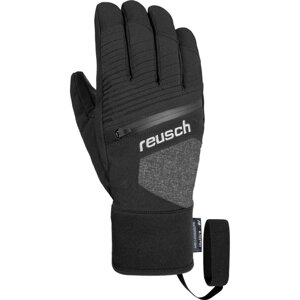 Перчатки Reusch, черный, серый