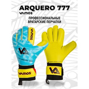 Перчатки Vamos, размер 7.5, черный, желтый