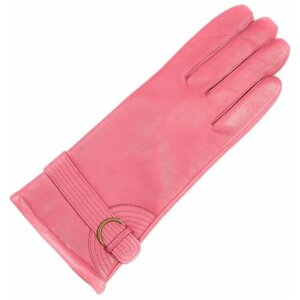 Перчатки женские кожаные зимние FINNEMAX, размер 8, розовые.