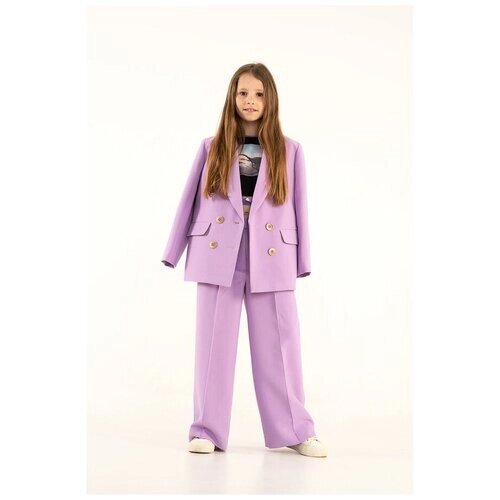 Пиджак Leya. me, размер 146, фиолетовый