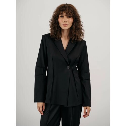 Пиджак Модный Дом Виктории Тишиной, размер 42, черный