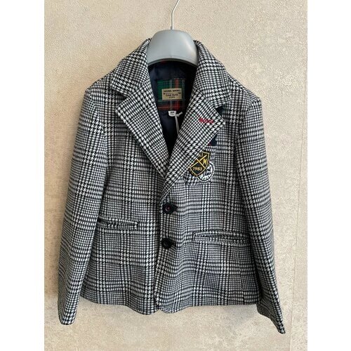 Пиджак, размер 98, серый