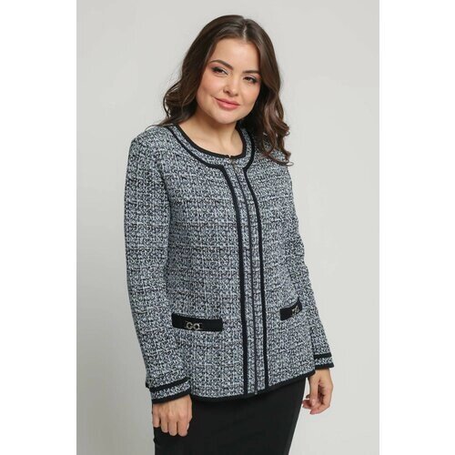 Пиджак Текстильная Мануфактура, размер 56, серый, синий