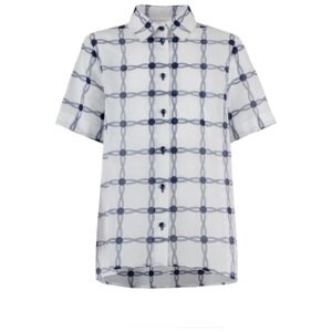 Рубашка DEUX LIGNES, размер 122, мультиколор, белый