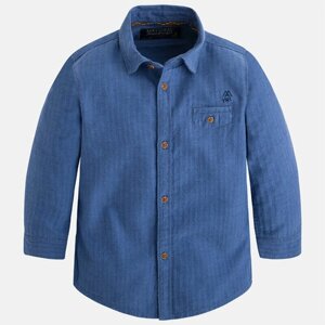 Рубашка Mayoral, размер 110, синий
