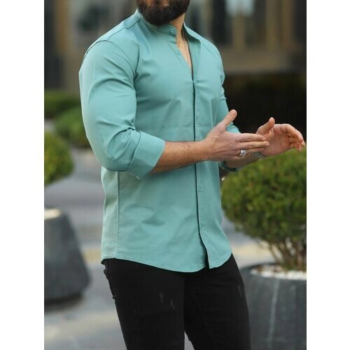 Рубашка SKOS Fashion, размер XL, зеленый, хаки