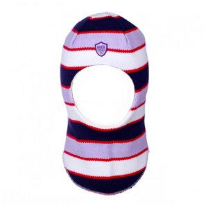 Шапка-шлем Бушон детская зимняя, размер 44-46, синий, фиолетовый