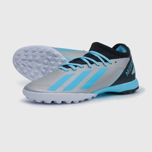 Шиповки adidas Adidas X Crazyfast Messi. 3 TF IE4074, размер 9.5 UK, голубой, серый