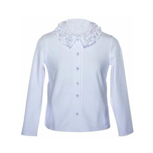 Школьная блуза андис, размер 128, белый