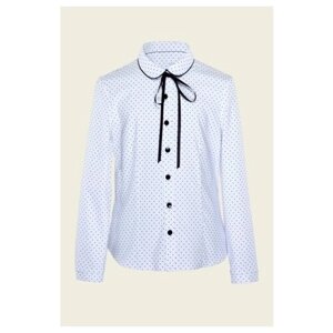 Школьная блуза андис, размер 134, белый