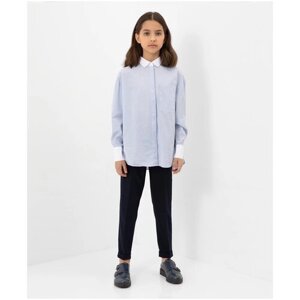 Школьная блуза Gulliver, размер 140, голубой