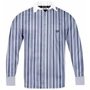Школьная рубашка TUGI, размер 146, белый, синий