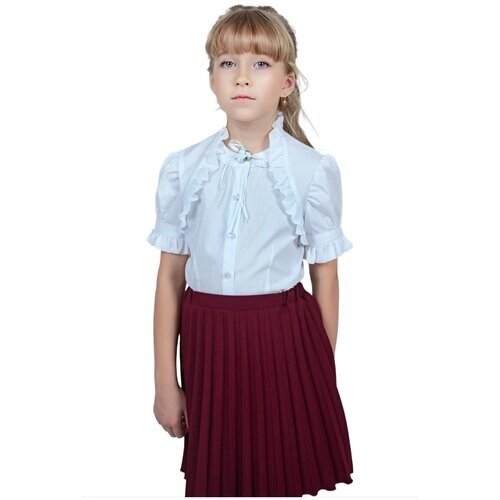 Школьная юбка Инфанта, мини, размер 158/84, бордовый