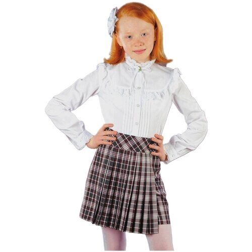 Школьная юбка Инфанта, мини, размер 170/84, серый