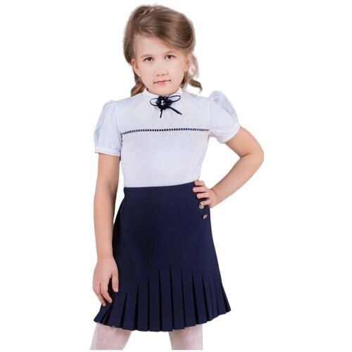 Школьная юбка Инфанта, плиссированная, мини, размер 164/80, синий