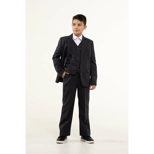 Школьный пиджак Инфанта, размер 128/64, серый