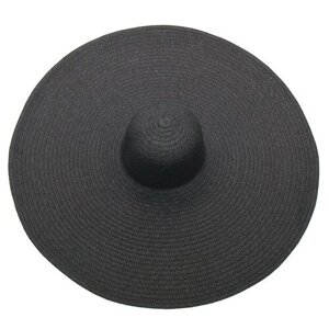 Шляпа летняя, солома, размер 56-58, черный