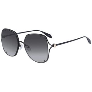 Солнцезащитные очки Alexander McQueen, черный, бесцветный