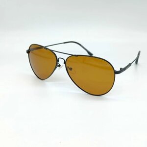 Солнцезащитные очки , авиаторы, оправа: металл, поляризационные, для мужчин, бирюзовый