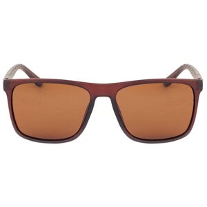 Солнцезащитные очки Boshi, прямоугольные, оправа: пластик, коричневый