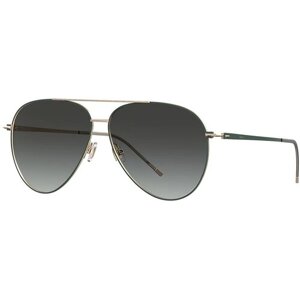 Солнцезащитные очки BOSS, прямоугольные, оправа: металл, градиентные, для женщин, зеленый