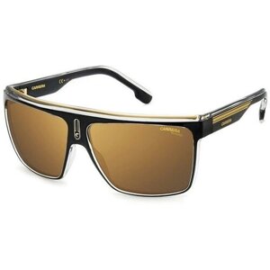 Солнцезащитные очки CARRERA, кошачий глаз, оправа: пластик, с защитой от УФ, для мужчин, золотой