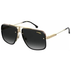 Солнцезащитные очки CARRERA, квадратные, оправа: металл, для мужчин, золотой