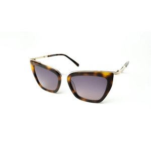 Солнцезащитные очки DSQUARED2, кошачий глаз, с защитой от УФ, градиентные, для женщин, коричневый