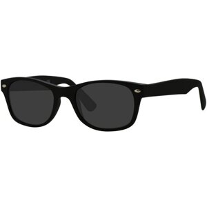 Солнцезащитные очки Forever, овальные, оправа: пластик, для женщин, черный