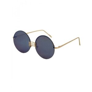 Солнцезащитные очки ForMyGirl, круглые, оправа: металл, синий