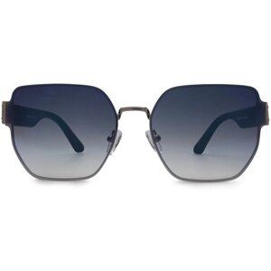 Солнцезащитные очки Furlux, квадратные, оправа: металл, поляризационные, для женщин, синий