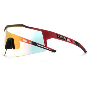 Солнцезащитные очки Kapvoe Спортивные очки фотохромные, красный, бесцветный