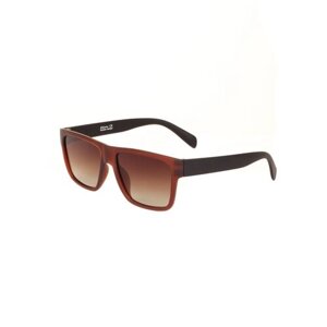 Солнцезащитные очки Keluona, прямоугольные, оправа: пластик, для мужчин, коричневый