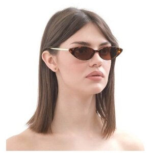 Солнцезащитные очки , кошачий глаз, с защитой от УФ, для женщин, красный