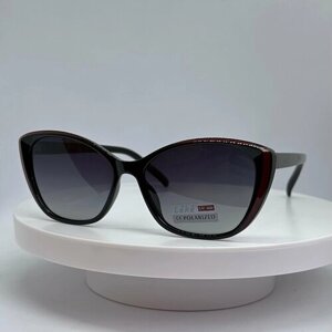 Солнцезащитные очки LEKE LK16009, черный, бордовый
