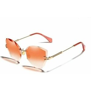 Солнцезащитные очки Paul Burk, шестиугольные, для женщин, оранжевый