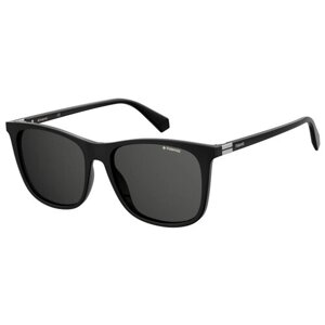 Солнцезащитные очки Polaroid, квадратные, поляризационные, для мужчин, черный