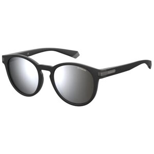 Солнцезащитные очки Polaroid, прямоугольные, поляризационные, черный