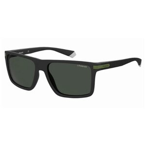 Солнцезащитные очки Polaroid, вайфареры, спортивные, поляризационные, с защитой от УФ, черный