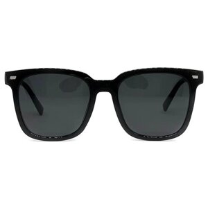 Солнцезащитные очки PROUD, квадратные, оправа: пластик, с защитой от УФ, поляризационные, черный