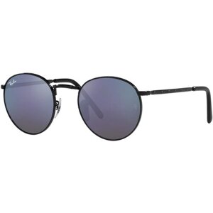 Солнцезащитные очки Ray-Ban, оправа: металл, с защитой от УФ, черный