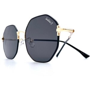 Солнцезащитные очки Smakhtin'S eyewear & accessories, круглые, оправа: пластик, с защитой от УФ, черный